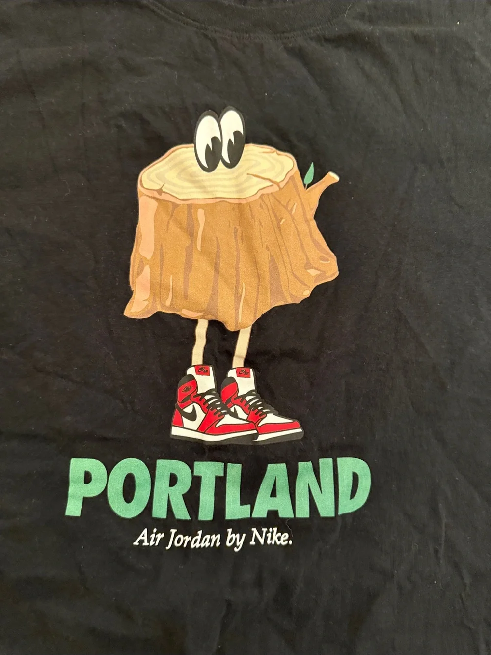 Nike Black Tee with Portland Stump Graphic xxl